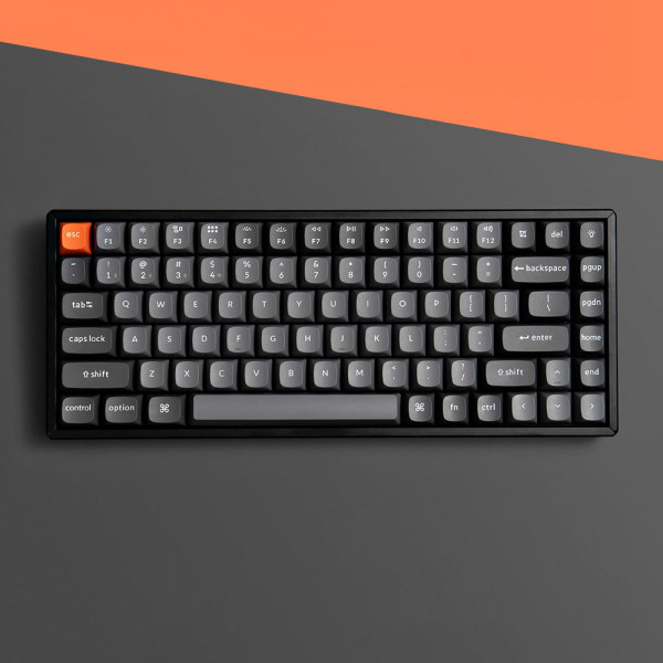 Keychron K2 Max QMK Black (Hot-Swappable) Wireless White Backlight (Keychron Super Red Switch)